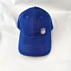 NFL Hat Mens Blue Adjustable Strapback Hook Loop BDA Sports Logo Football Casual